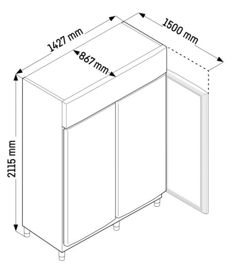Liebherr FFPSvh 1402 Perfection Gefrierschrank GN 2/1 mit Umluftkühlung