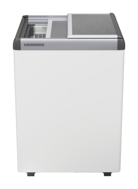 Liebherr EFE 1500 Eiscreme-Gefriertruhe mit Aluminium-Schiebedeckel und Lenkrollen