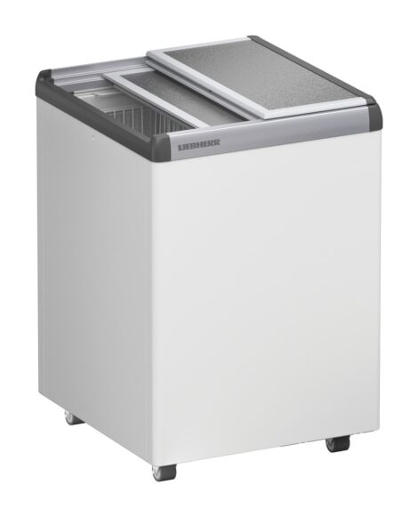 Liebherr EFE 1500 Eiscreme-Gefriertruhe mit Aluminium-Schiebedeckel und Lenkrollen