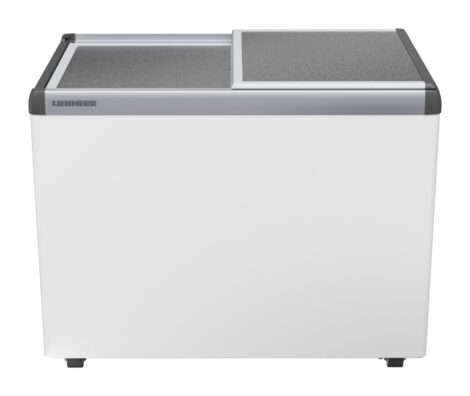 Liebherr EFE 3000 Eiscreme-Gefriertruhe mit Aluminium-Schiebedeckel und Lenkrollen