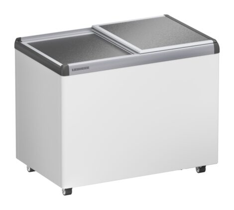Liebherr EFE 2200 Eiscreme-Gefriertruhe mit Aluminium-Schiebedeckel und Lenkrollen