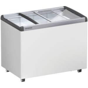 Liebherr EFE 3052 Eiscreme-Gefriertruhe mit Glasschiebedeckel und Lenkrollen