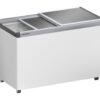 Liebherr EFE 3800 Eiscreme-Gefriertruhe mit Aluminium-Schiebedeckel und Lenkrollen