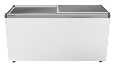 Liebherr EFE 5100 Eiscreme-Gefriertruhe mit Aluminium-Schiebedeckel und Lenkrollen