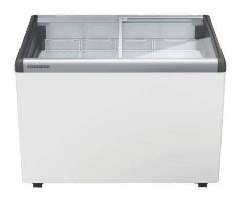 Liebherr EFI 2853 Eiscreme-Gefriertruhe mit Glasschiebedeckel und Lenkrollen