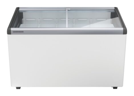 Liebherr EFI 3553 Eiscreme-Gefriertruhe mit Glasschiebedeckel und Lenkrollen