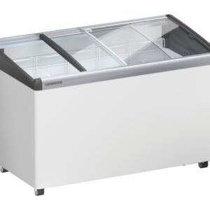 Liebherr EFI 3553 Eiscreme-Gefriertruhe mit Glasschiebedeckel und Lenkrollen