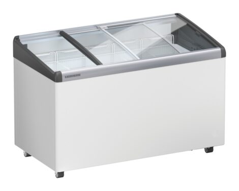 Liebherr EFI 3553 Eiscreme-Gefriertruhe mit Glasschiebedeckel und Lenkrollen