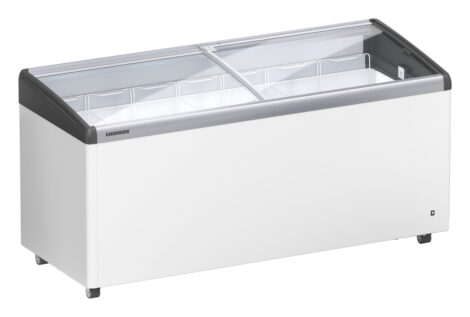 Liebherr EFI 4853 Eiscreme-Gefriertruhe mit Glasschiebedeckel und Lenkrollen