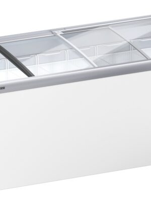 Liebherr EFI 4853 Eiscreme-Gefriertruhe mit Glasschiebedeckel und Lenkrollen