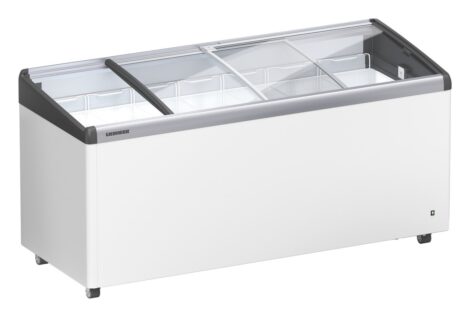 Liebherr EFI 4853 Eiscreme-Gefriertruhe mit Glasschiebedeckel und Lenkrollen
