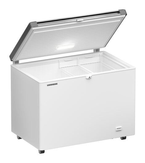 Liebherr EFL 3056 Gefriertruhe mit Edelstahl-Deckel, Lenkrollen und LED
