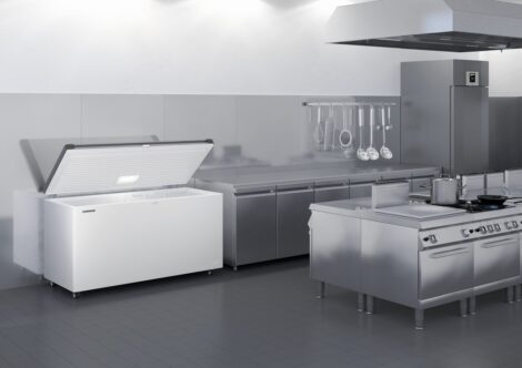 Liebherr EFL 4656 Gefriertruhe mit Edelstahl-Deckel, Lenkrollen und LED