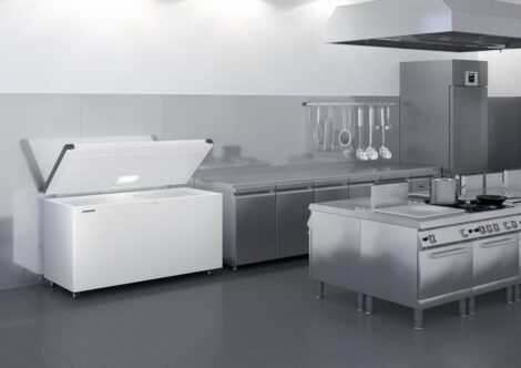 Liebherr EFL 4656 Gefriertruhe mit Edelstahl-Deckel, Lenkrollen und LED