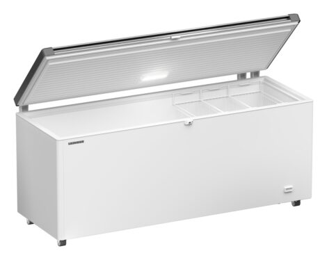 Liebherr EFL 6056 Gefriertruhe mit Edelstahl-Deckel, Lenkrollen und LED