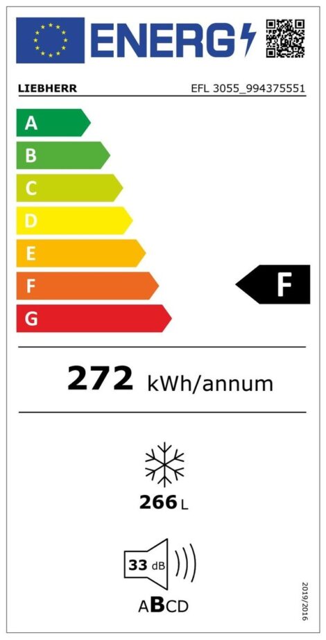 Liebherr EFL 3055 Gefriertruhe Weiß mit Lenkrollen und LED