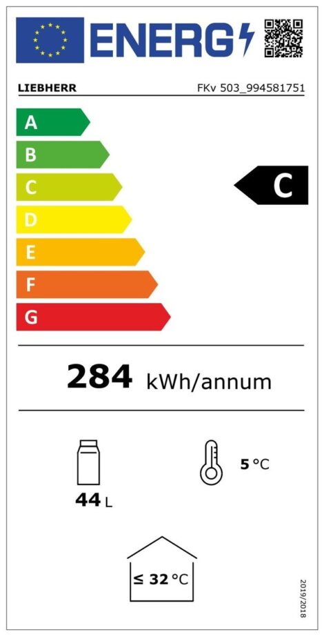 Liebherr FKv 503 Premium Getränkekühlschrank mit Glastür und LED