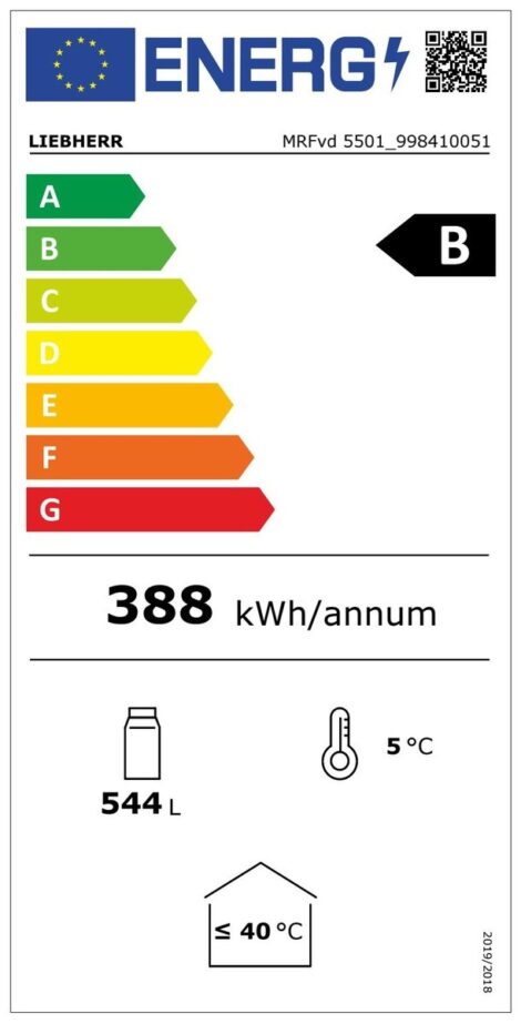 Liebherr MRFvd 5501 Kühlschrank mit Umluftkühlung und LED Deckenbeleuchtung