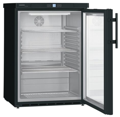 Liebherr FKUv 1613 Premium Getränkekühlschrank mit Glastür und LED Unterbaufähig - Schwarz