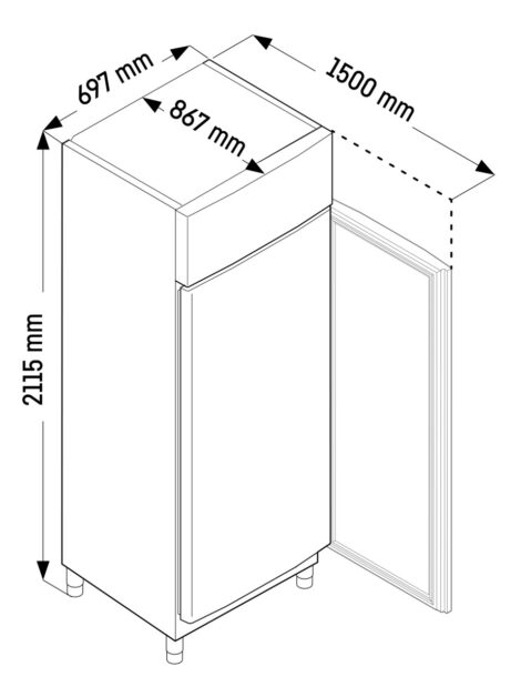 Liebherr FRPSvg 6511 Performance Kühlschrank GN 2/1 mit Umluftkühlung