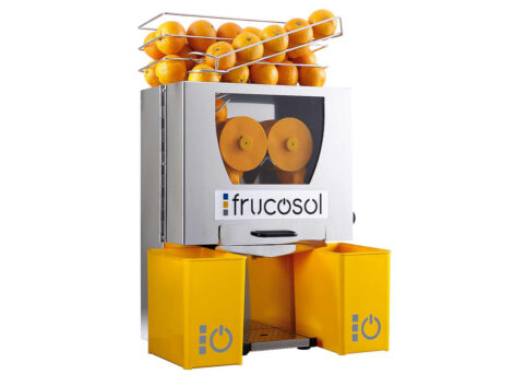 Frucosol F 50 Automatische Fruchtsaftpresse mit Zuführungsschiene