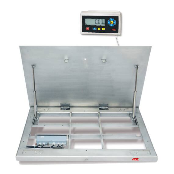 ADE Aufklappbare Bodenwaage mit Eichzulassung, Serie ADE BW3-1500-1.000x800 + STAN07, 1500 kg ADE Aufklappbare Bodenwaage mit Eichzulassung, Serie ADE BW3-1500-1.000x800 + STAN07, 1500 kg