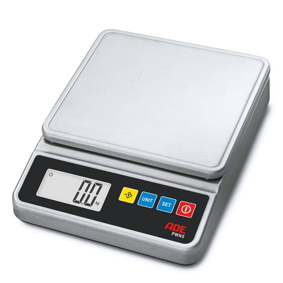ADE Edelstahl-Kompaktwaage ADE PWN5 – IP67, 5 kg ADE Edelstahl-Kompaktwaage ADE PWN5 – IP67, 5 kg
