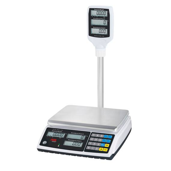 ADE Geeichte Zweibereichs-Ladenwaage ADE LW300T, 6 kg ADE Geeichte Zweibereichs-Ladenwaage ADE LW300T, 6 kg