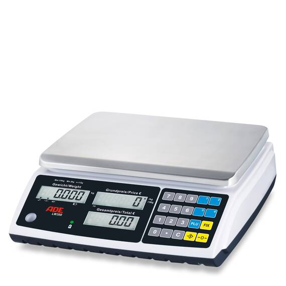 ADE Geeichte Zweibereichs-Ladenwaage ADE LW300, 15 kg ADE Geeichte Zweibereichs-Ladenwaage ADE LW300, 15 kg