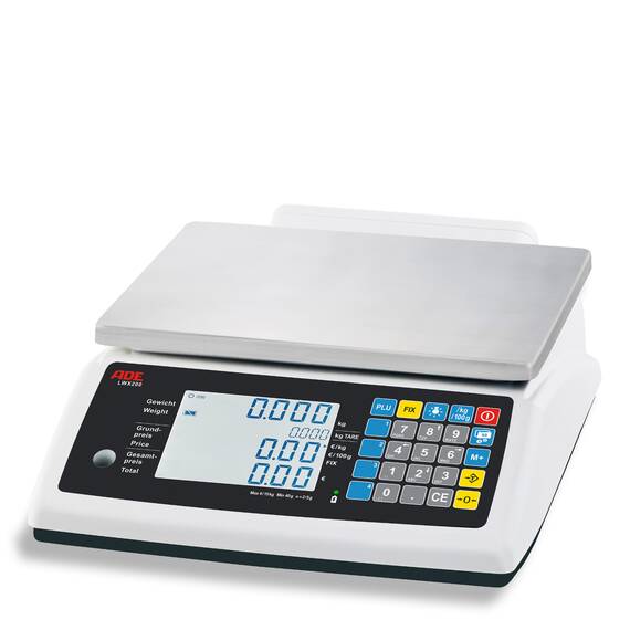 ADE Geeichte Zweibereichs-Ladenwaage ADE LWX200, 15 kg ADE Geeichte Zweibereichs-Ladenwaage ADE LWX200, 15 kg
