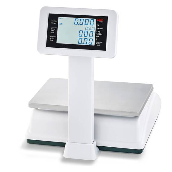 ADE Geeichte Zweibereichs-Ladenwaage ADE LWX200, 15 kg 1 ADE Geeichte Zweibereichs-Ladenwaage ADE LWX200, 15 kg