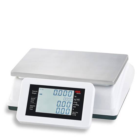 ADE Geeichte Zweibereichs-Ladenwaage ADE LWX200, 15 kg 2 ADE Geeichte Zweibereichs-Ladenwaage ADE LWX200, 15 kg