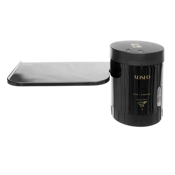 Aliseo Flaky - Seifenmühle mit Utensilienablage, schwarz Aliseo Flaky - Seifenmühle mit Utensilienablage, schwarz
