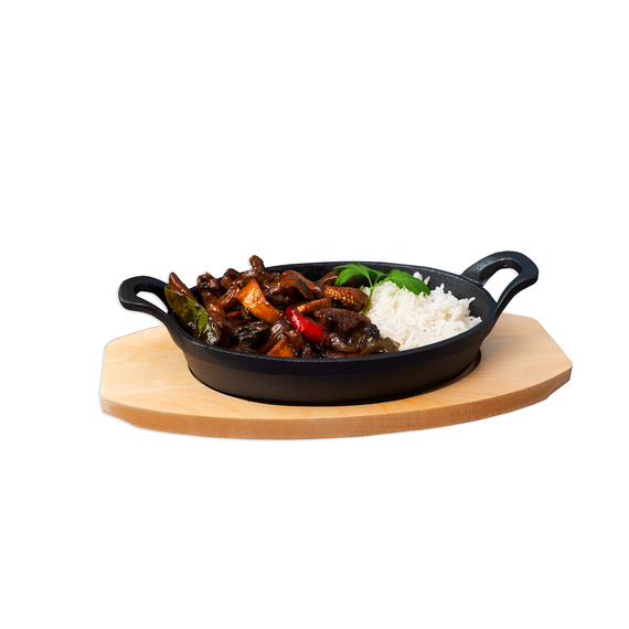 Mini-Servierpfanne mit Griffen, oval 210x150 mm Mini-Servierpfanne mit Griffen, oval 210x150 mm