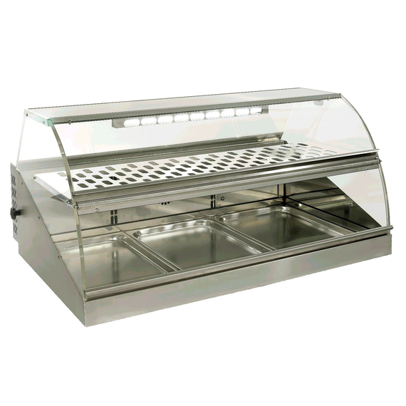 Neumärker Warmhaltevitrine Mercado H3 Mit Frontklappen zur Selbstbedienung Neumärker Warmhaltevitrine Mercado H3 Mit Frontklappen zur Selbstbedienung
