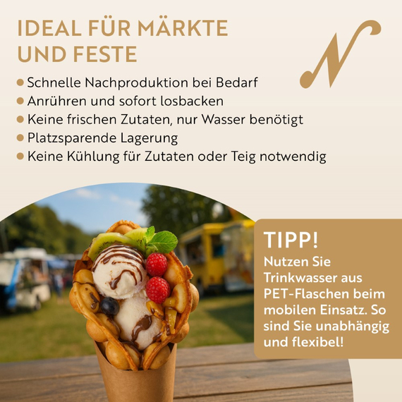 Neumärker Bubble-Waffel-Mix | Profi-Backmischung für Bubble Waffle | Karton à 10 kg (10x 1 kg) 2 Neumärker Bubble-Waffel-Mix | Profi-Backmischung für Bubble Waffle | Karton à 10 kg (10x 1 kg)