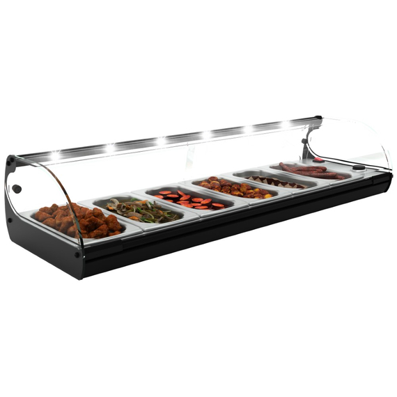 Neumärker Warmhaltevitrine Cristal 6 6x GN 1/3 x 40 mm Neumärker Warmhaltevitrine Cristal 6 6x GN 1/3 x 40 mm