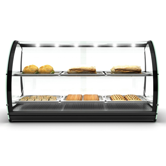 Neumärker Warmhaltevitrine Honda 6x 2/3 GN x 20 mm 1 Neumärker Warmhaltevitrine Honda 6x 2/3 GN x 20 mm