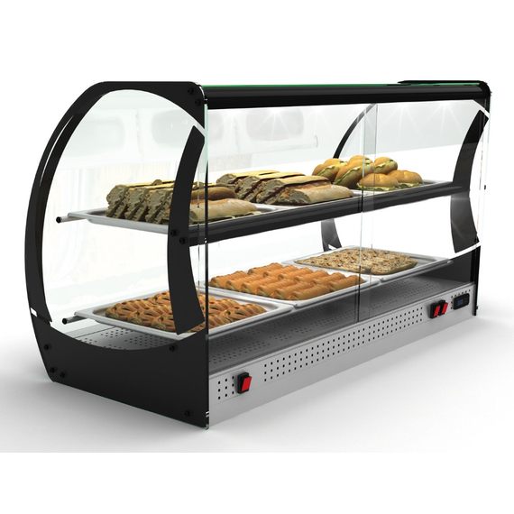 Neumärker Warmhaltevitrine Honda 6x 2/3 GN x 20 mm 2 Neumärker Warmhaltevitrine Honda 6x 2/3 GN x 20 mm