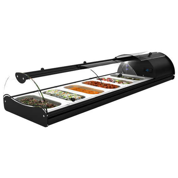 Neumärker Buffet-Kühlvitrine Self-Service Tapas 6 Mit Frontklappen zur Selbstbedienung Neumärker Buffet-Kühlvitrine Self-Service Tapas 6 Mit Frontklappen zur Selbstbedienung
