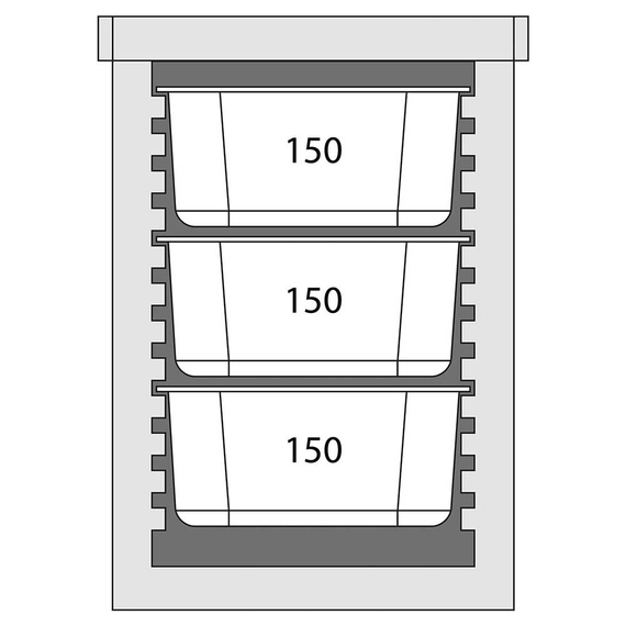 Thermobox Frontlader für 6x GN 1/1 (65 mm) 5 Thermobox Frontlader für 6x GN 1/1 (65 mm)