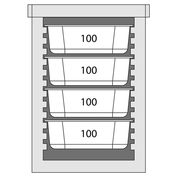 Thermobox Frontlader für 6x GN 1/1 (65 mm) 4 Thermobox Frontlader für 6x GN 1/1 (65 mm)