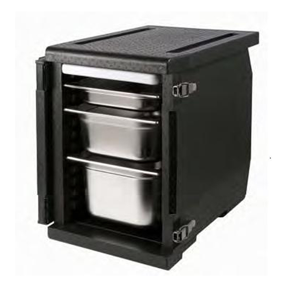 EPP Thermobox Frontlader, Nutzinhalt 93 Liter, schwarz EPP Thermobox Frontlader, Nutzinhalt 93 Liter, schwarz