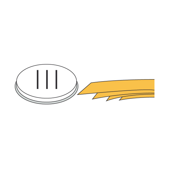 Neumärker Pasta-Scheibe Ø 50 mm Pappardelle für Nudelmachine PF15E Neumärker Pasta-Scheibe Ø 50 mm Pappardelle für Nudelmachine PF15E