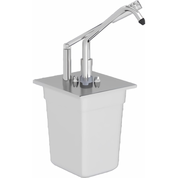 Saucenspender mit Pumpe GN 1/6 (200 mm), 3 Liter Saucenspender mit Pumpe GN 1/6 (200 mm), 3 Liter