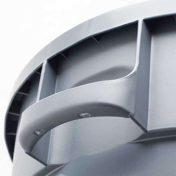 Abfallcontainer rund, grau, 80 Liter 1 Abfallcontainer rund, grau, 80 Liter