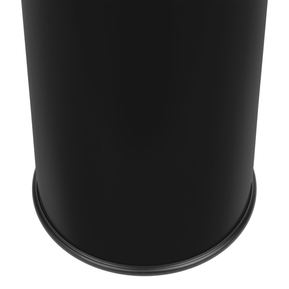 Standaschenbecher mit Papierkorb, schwarz 3 Standaschenbecher mit Papierkorb, schwarz
