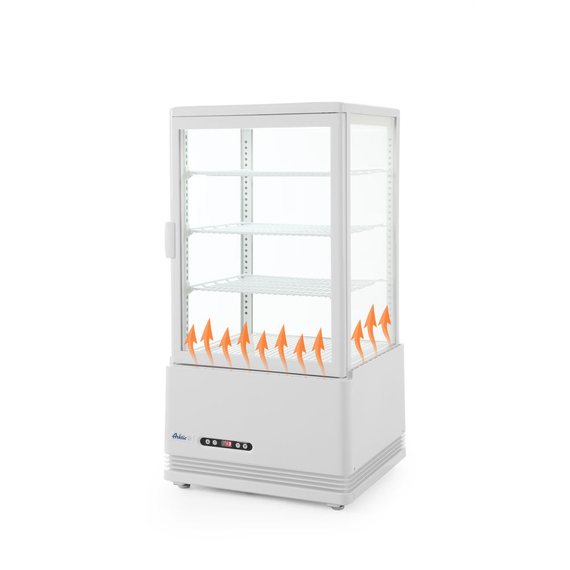 Arktic Aufsatz-Kühlvitrine 68 Liter, weiß, 230V/170W, 444x397x(H)875mm 4 Arktic Aufsatz-Kühlvitrine 68 Liter, weiß, 230V/170W, 444x397x(H)875mm