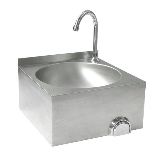 Hendi Waschbecken mit Kniebedienung, 400x428x(H)406mm Hendi Waschbecken mit Kniebedienung, 400x428x(H)406mm