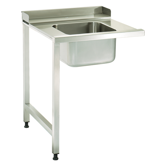 Maxima Gastro Geschirrspültisch - 120 x 75 cm - links - mit Wasbecken und Lagerregal Maxima Gastro Geschirrspültisch - 120 x 75 cm - links - mit Wasbecken und Lagerregal